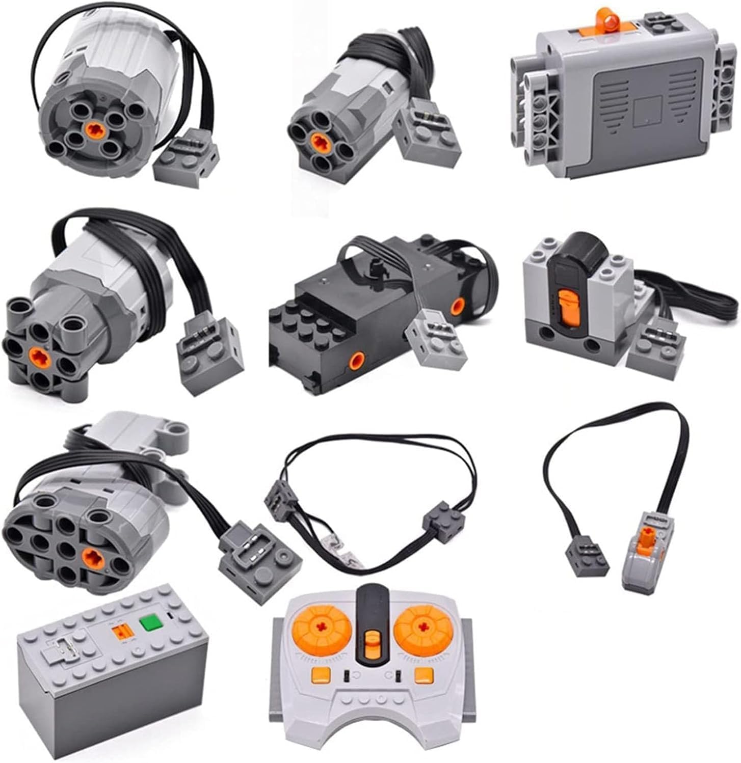 KarriterTechnic Motor L Power Functions Building Set, 11Pcs Power Functions Remote Receiver Set