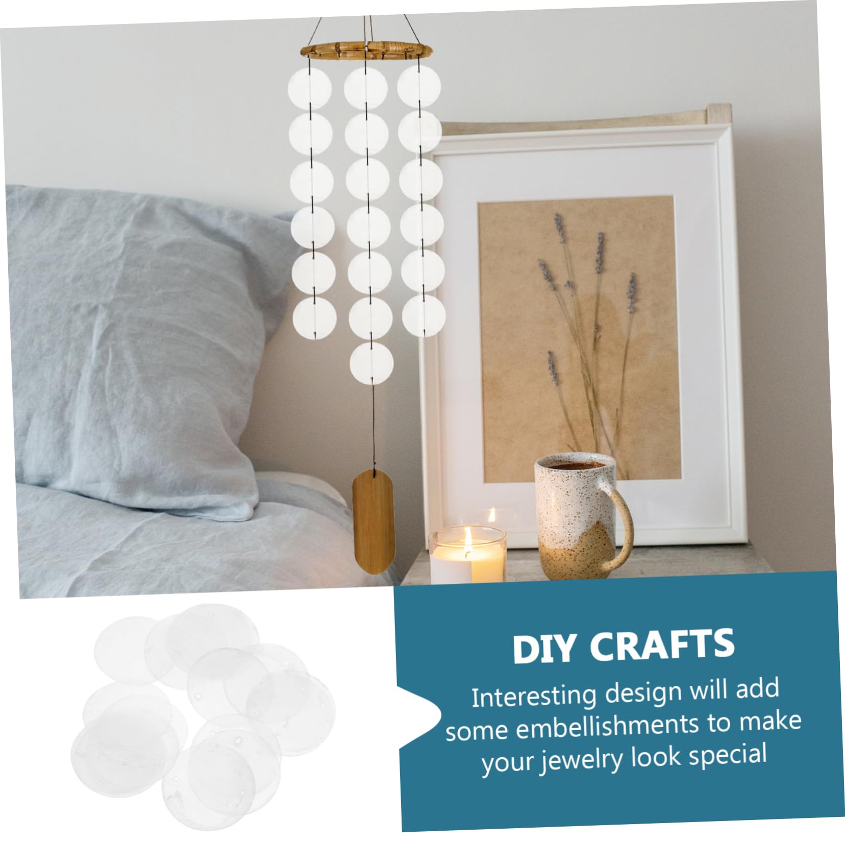 Amazon.co.jp: [HAKIDZEL] 天然丸貝シェルコインビーズ 30mm 両穴ペンダント 貝殻ビーズチャーム Diy吊り下げアクセサリー  クラフト素材 手作り風鈴やジュエリー作り用 100個セット : DIY・工具・ガーデン