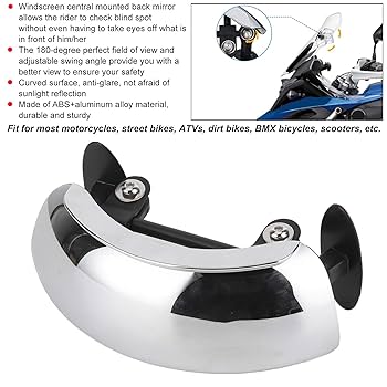 Amazon | バイク用広角ミラー フロントミラー ワイドアングル