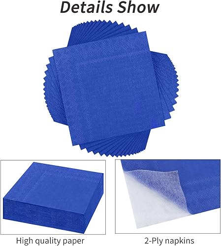 Miniatura 9 de Resinta 120 servilletas de cóctel de neón, servilletas de papel de 2 capas para recuerdos de fiesta, 6 colores