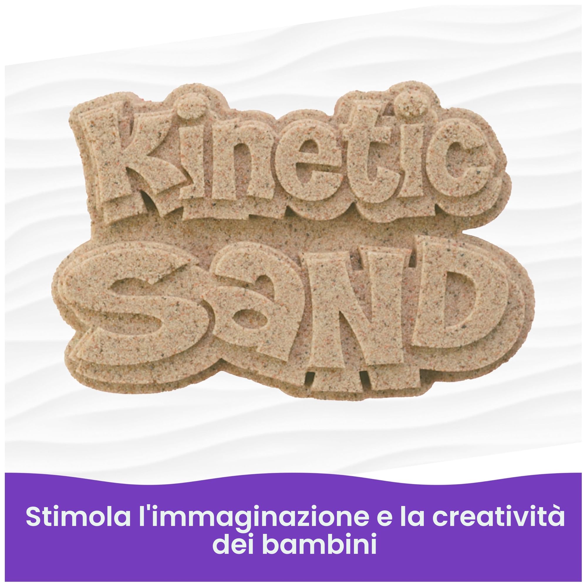 Kinetic Sand, 5 kg di Sabbia Naturale Marrone per Modellare e Creare, 3+ Anni