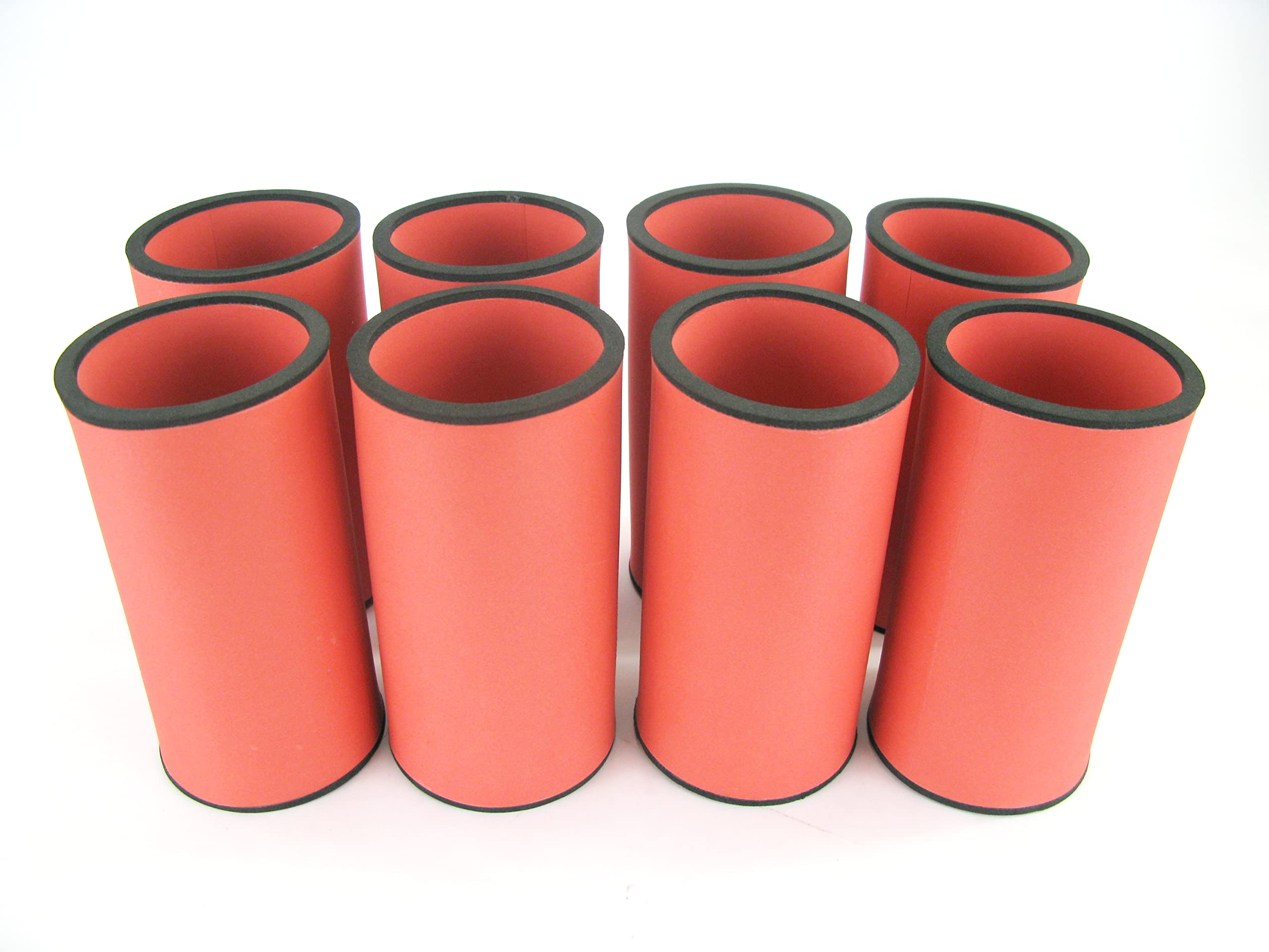 8er Set Getränkekühler 0,5l Flasche - Bierkühler - Neoprenkühler - passgenau ~Flaschenkühler~ orange Kühler