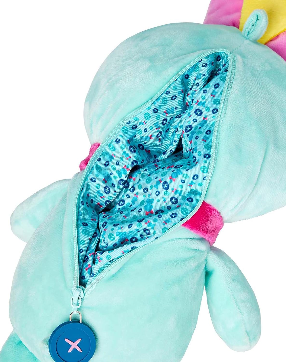 Spirit Halloween Scrump Plush Crossbody Bag - Lilo & Stitch, Unisex Adult, Child ONE Size FITS Most Standard, Multicolor