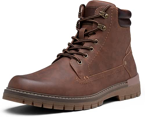 Jousen Mens Boots Fashion Casual Boot Hiking Zipper Chukka Boots