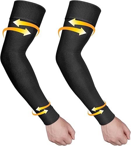 Ailaka Mangas de compresión médica para hombres y mujeres, mangas de compresión de linfedema de 20-30 mmHg, soporte para dolor de brazos