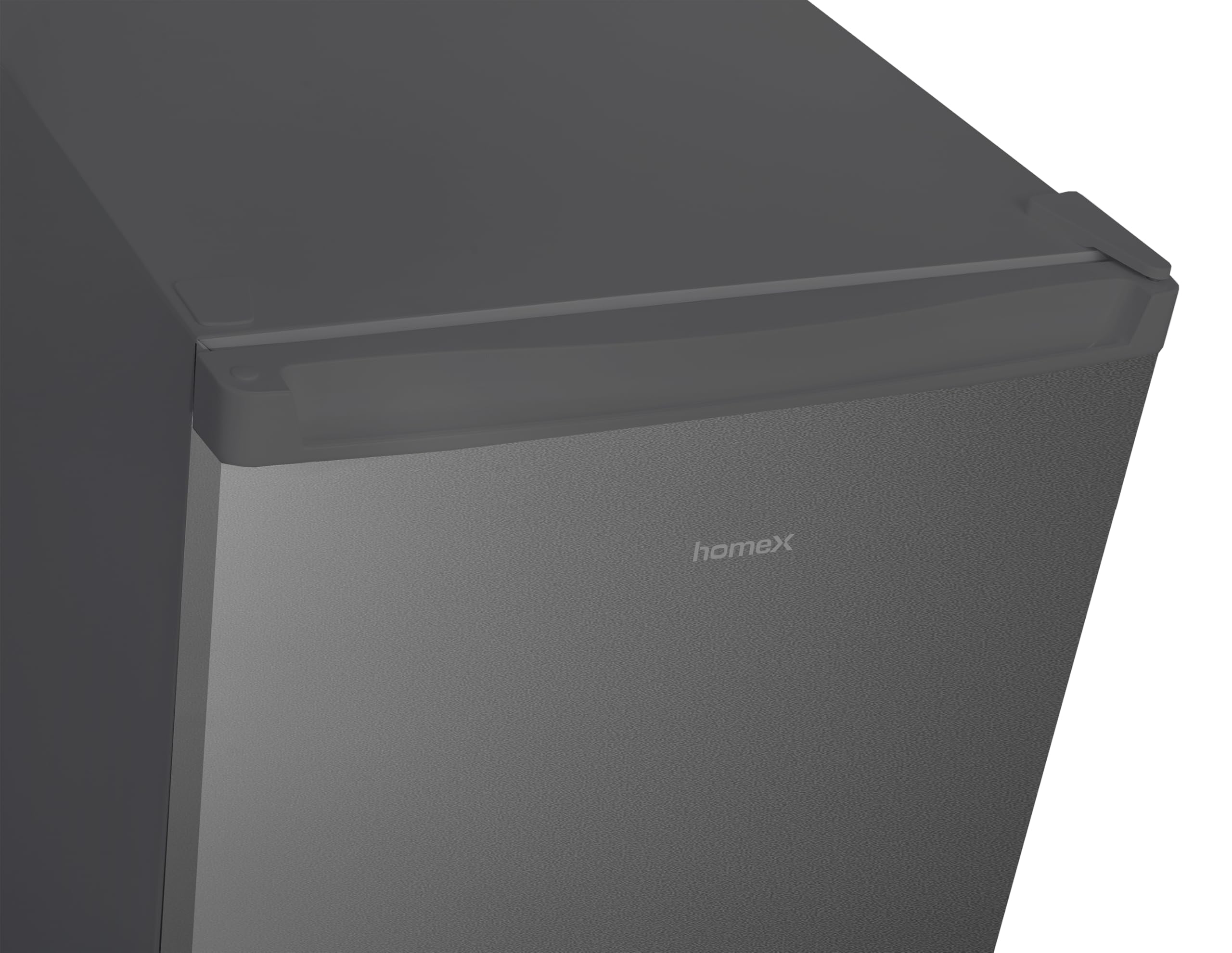 homeX FS1682E-S Gefrierschrank Tiefkühlschrank groß 168L Nutzinhalt silber | 4-Sterne Gefrieren, Freezer, Gefrierschränke freistehend, Temperaturregelung, wechselbarer Türanschlag, leise 37 dB