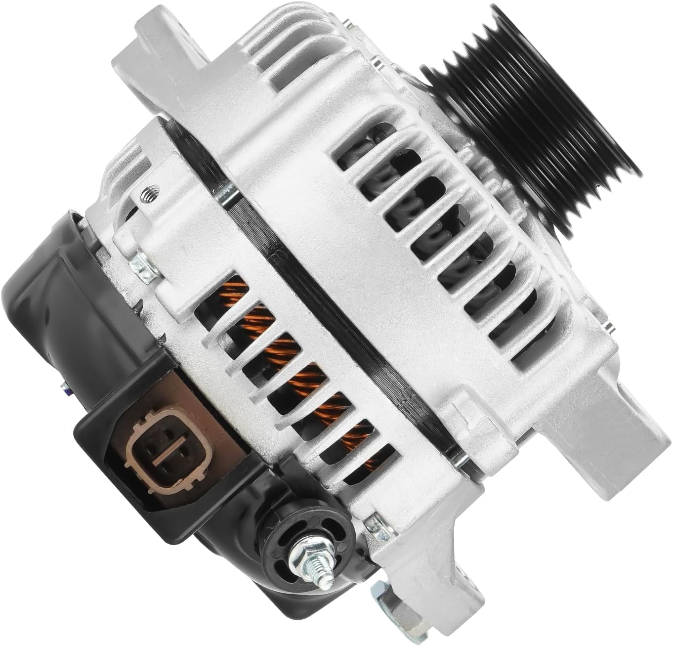 New Alternator for Toyota Highlander 3.3L 04-07 (w/Optional Equipment), for Toyota Sienna 3.3L 04-06 (with Standard Equipment), for Lexus RX330 3.3L 04-06, 130Amp, 104210-3750, 11032
