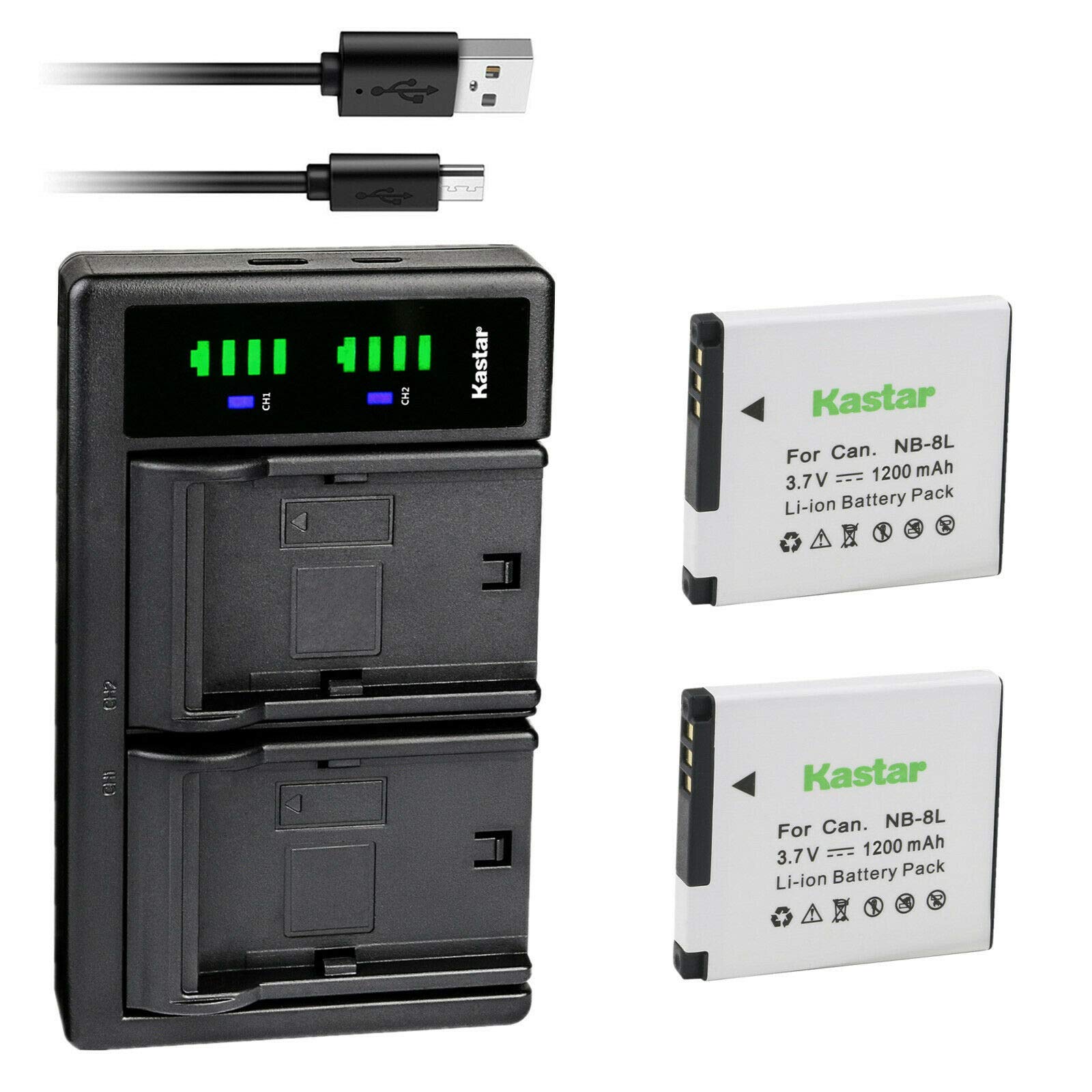 Amazon.com: Kastar 2-Pack NB-8L Battery and LTD2 USB Charger