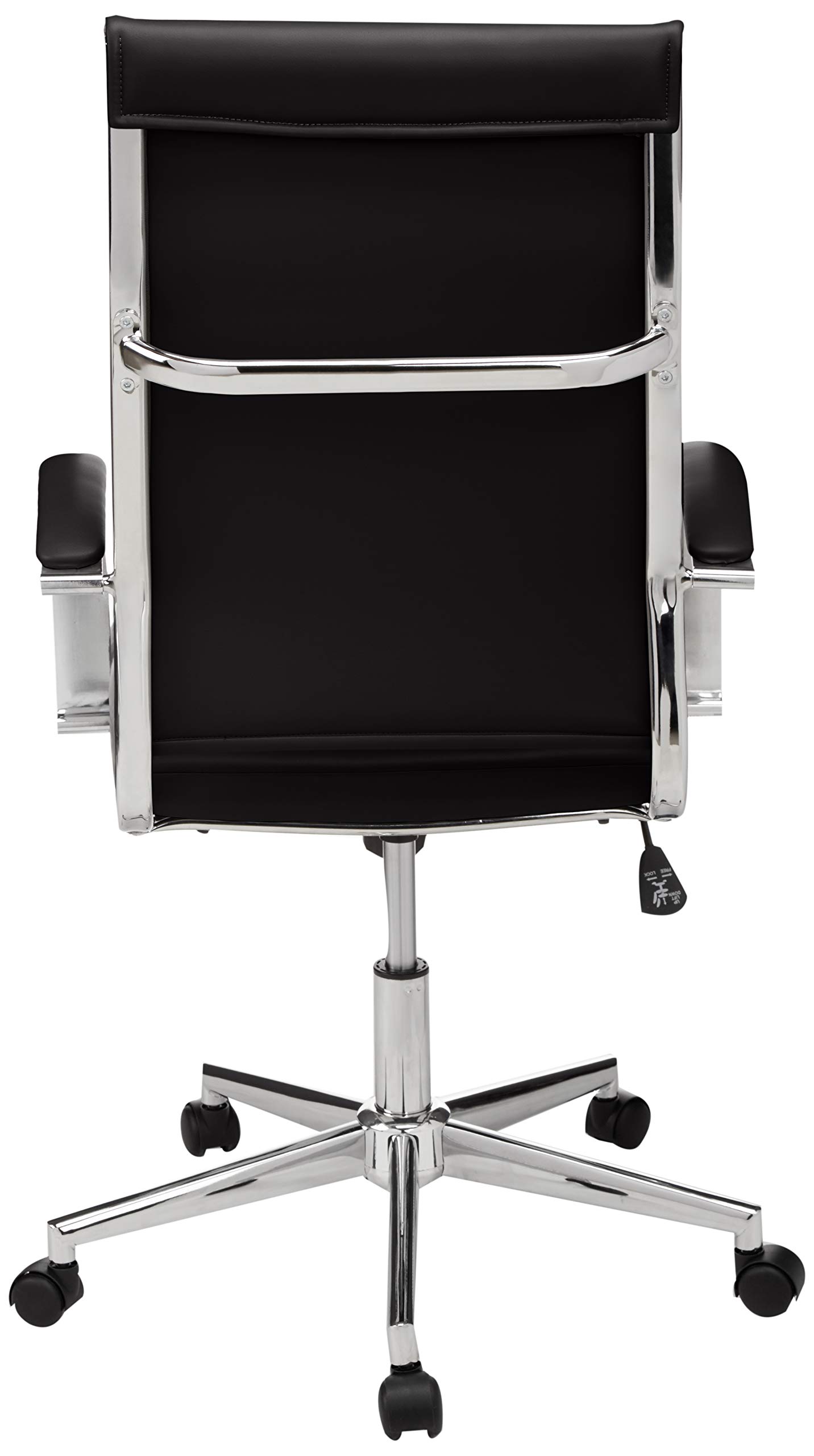 Amazon Basics HighBack Executive Swivel Office Desk Chair with Ribbed Puresoft Upholstery