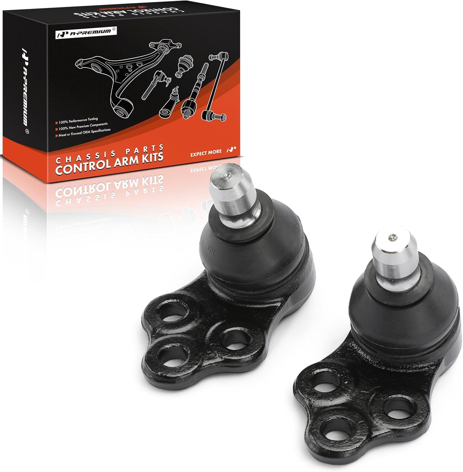 A-Premium 2 x Front Lower Ball Joints, Compatible with Chevrolet Spark 2016-2022