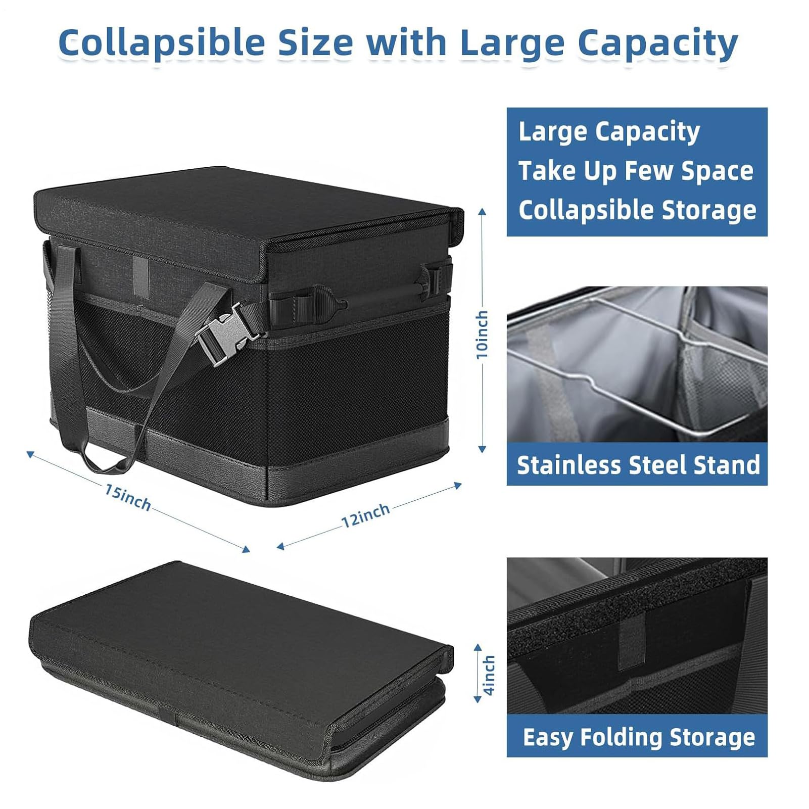 Izolowana torba piknikowa, przenośna składana torba na zakupy | pudełko na lunch wielokrotnego użytku - do parku kempingu podróży rekreacji na zewnątrz plaża grill rodzinna wycieczka