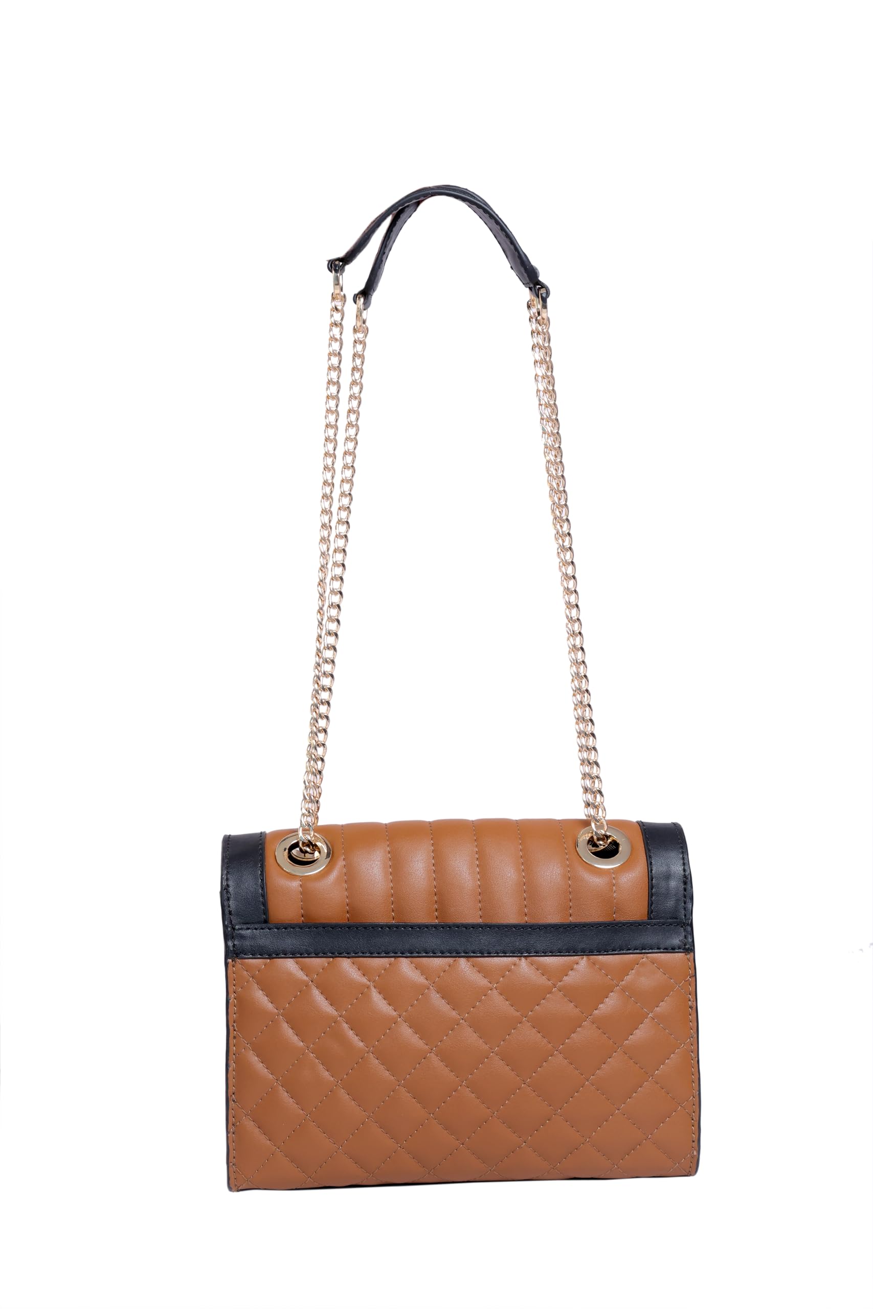 SEREIN HOS tan & black Buckle women's Sling Bag 1