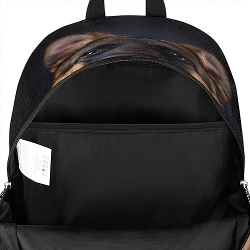 Miniatura 4 de Mochila escolar con diseño de pastor alemán para perros, adolescentes, niñas, niños, mochila escolar para computadora de hombro, senderismo,