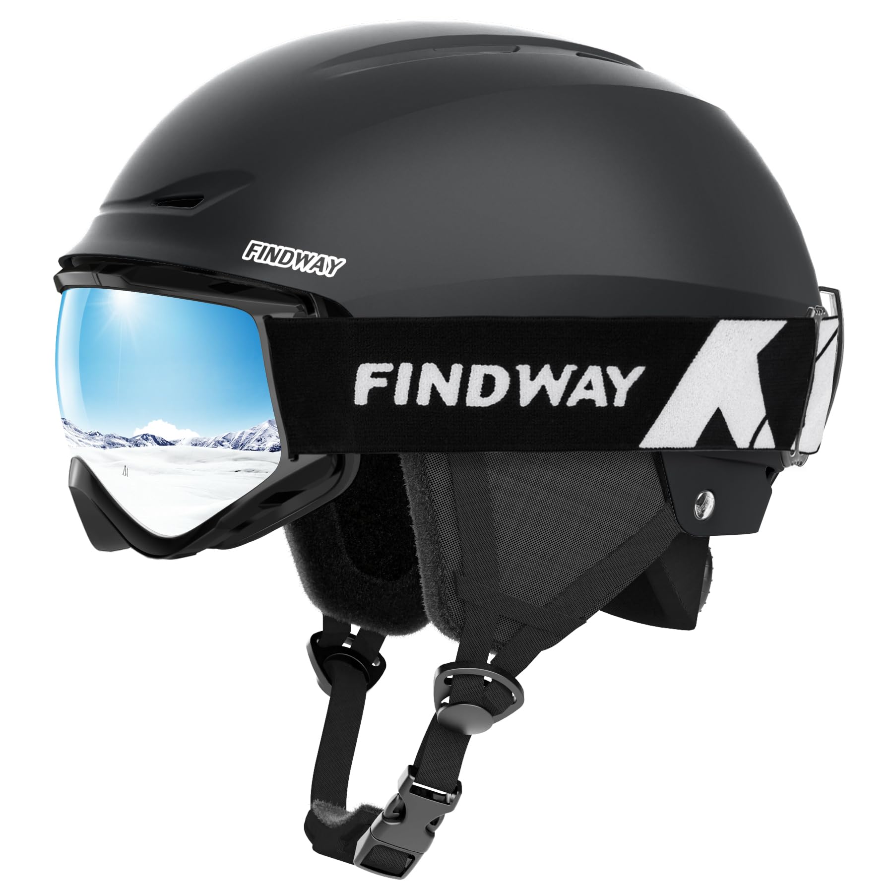 Amazon | 【スキーヘルメットとゴーグルのセット】Findwayスキー