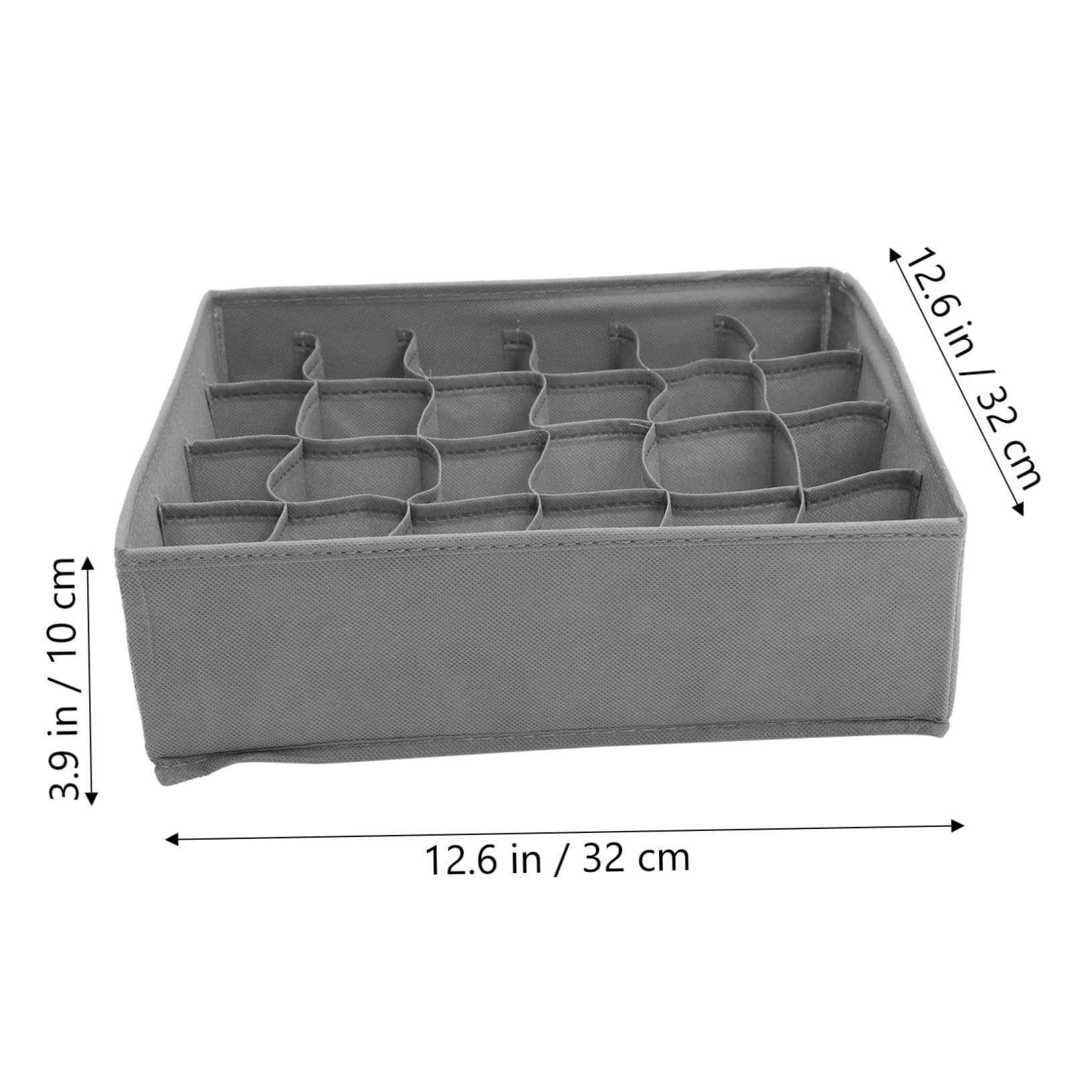 Levemolo 4 Stück-pack Aufbewahrungsboxen Aus Vliesstoff Für Unterwäsche Socken Bhs Krawatten Schals Faltbar Mit Fächern Kommode Organizer Für Kleiderschrank
