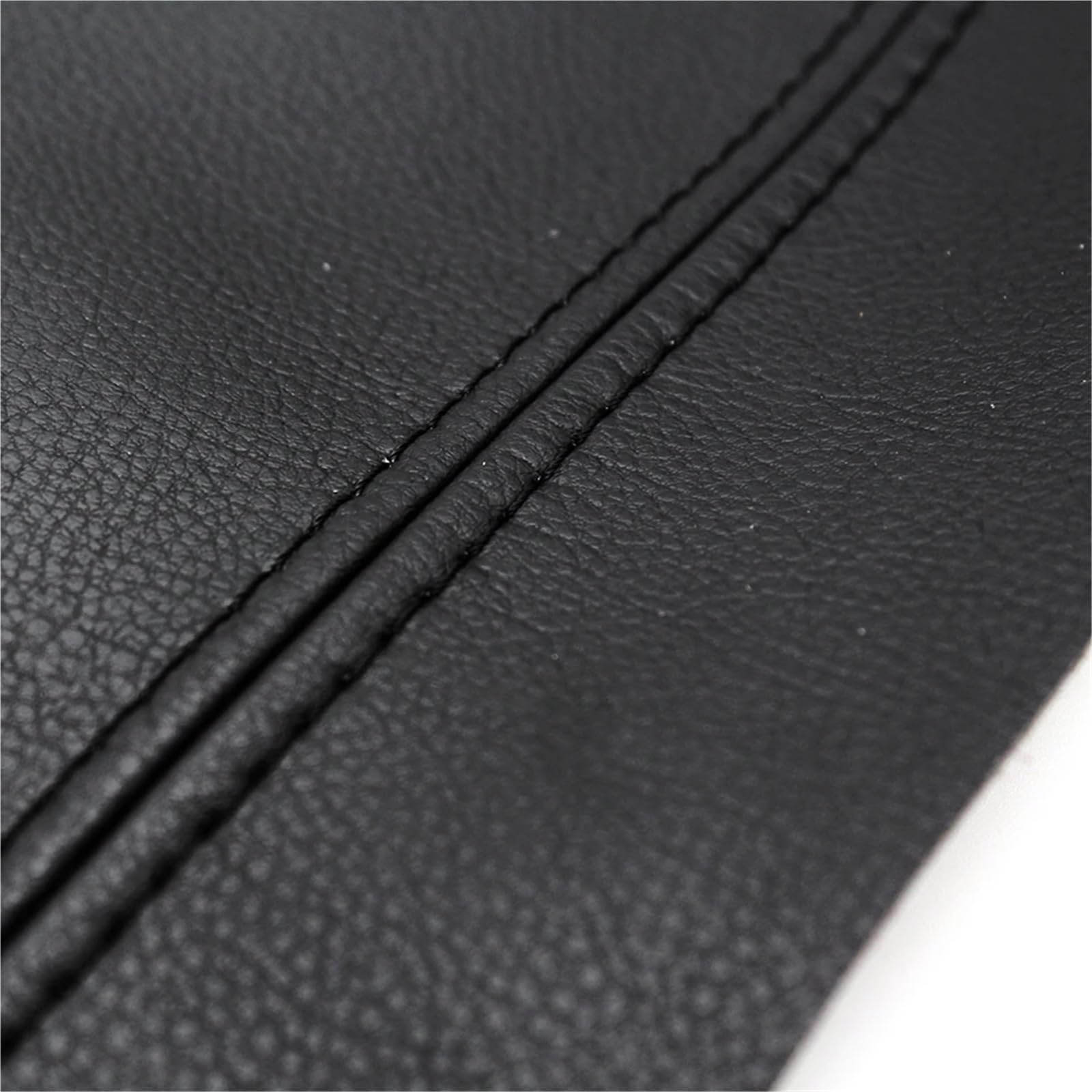 Skórzana tapicerka drzwi 3 drzwi samochodu skóra z mikrofibry podłokietnik na drzwiach panel pokrywa tapicerka ochronna, dla Vw, golfa, 5 Mk5 2005 2006 2007(Black-front 2pcs)