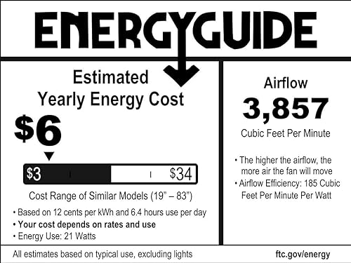 Miniatura 2 de Craftmade MND54FB3 Mondo - Ventilador de techo para exteriores de 54 pulgadas con control remoto, 3 cuchillas, negro plano