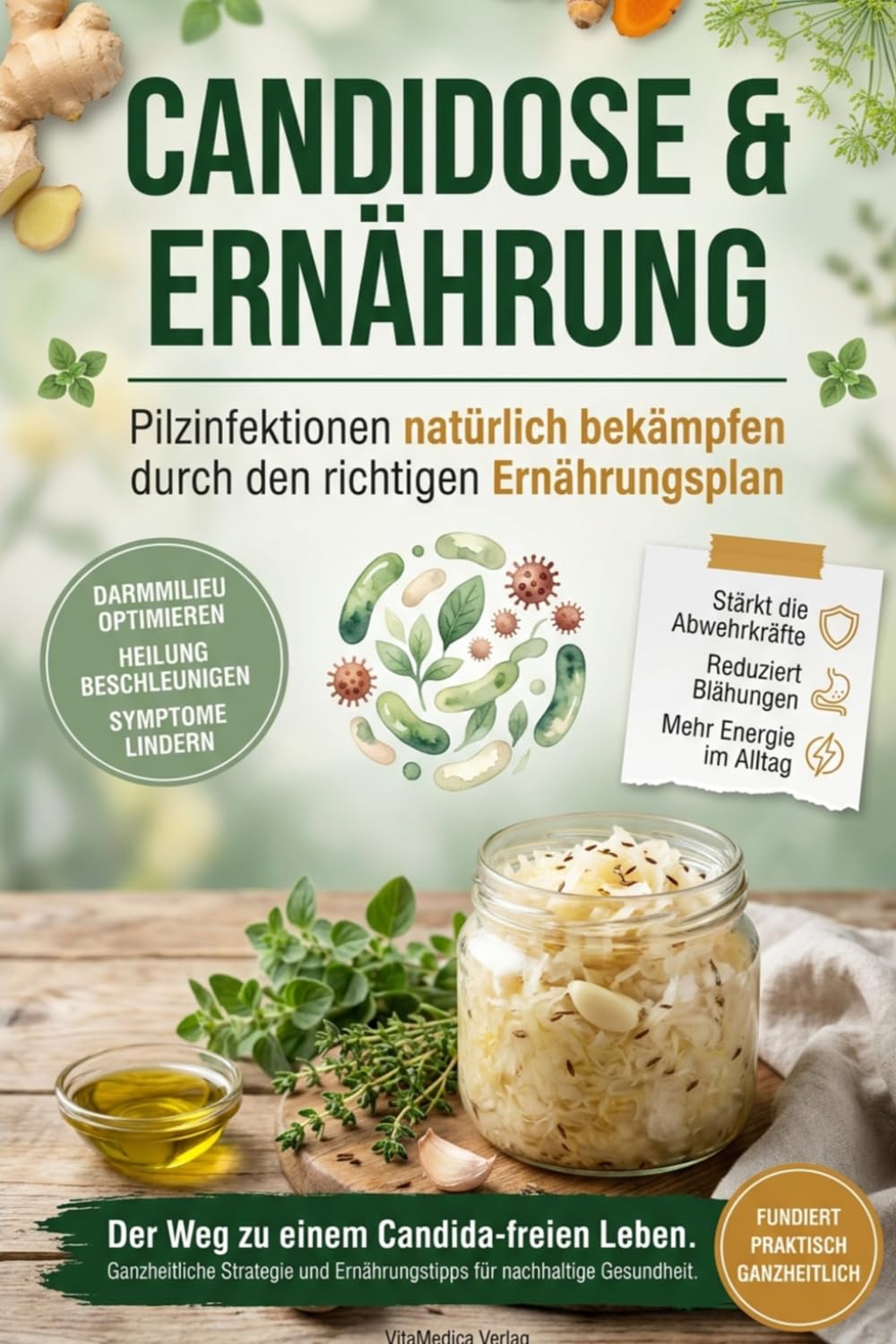Candidose Ernährung: Wie Du Candida eliminierst, Deinen Darm sanierst und Pilzinfektionen dauerhaft loswirst – mit der Anti-Candida-Diät