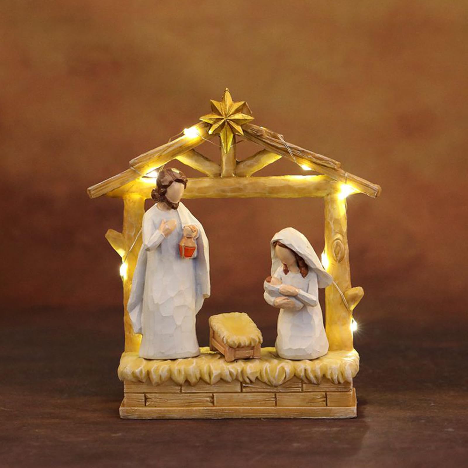 Crèche De Noël 12 Figurines Religieuses