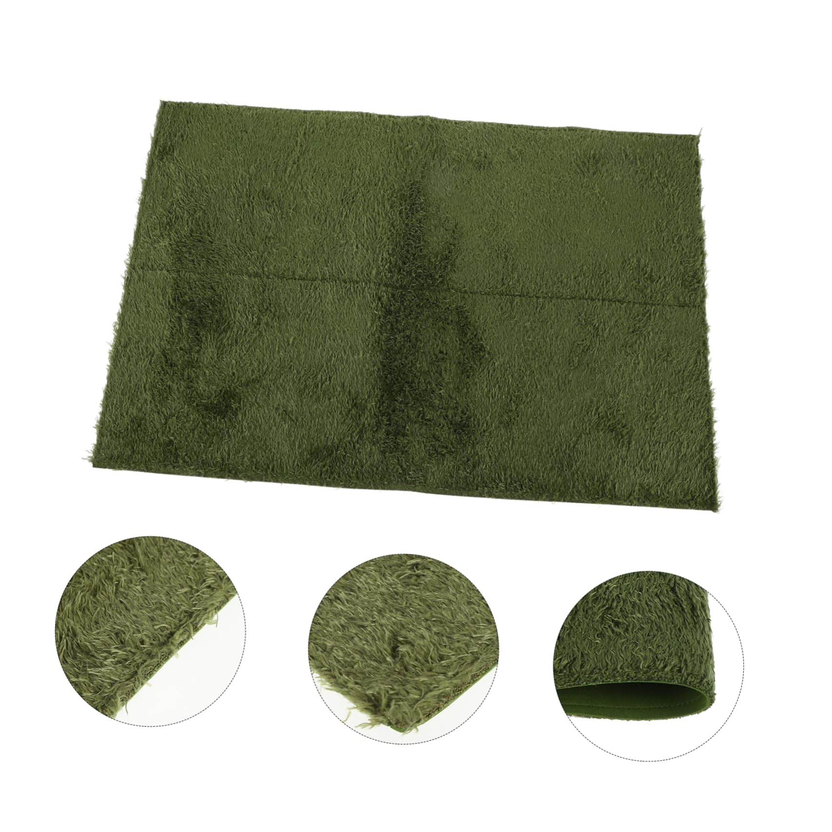 VANZACK Tappetino per Rettili e Rivestimento per Substrato Terrario in Erba Sintetica 60x40 Cm, Traspirante e Durevole, Adatto per Tartarughe e Anfibi in Gabbia e Terrario