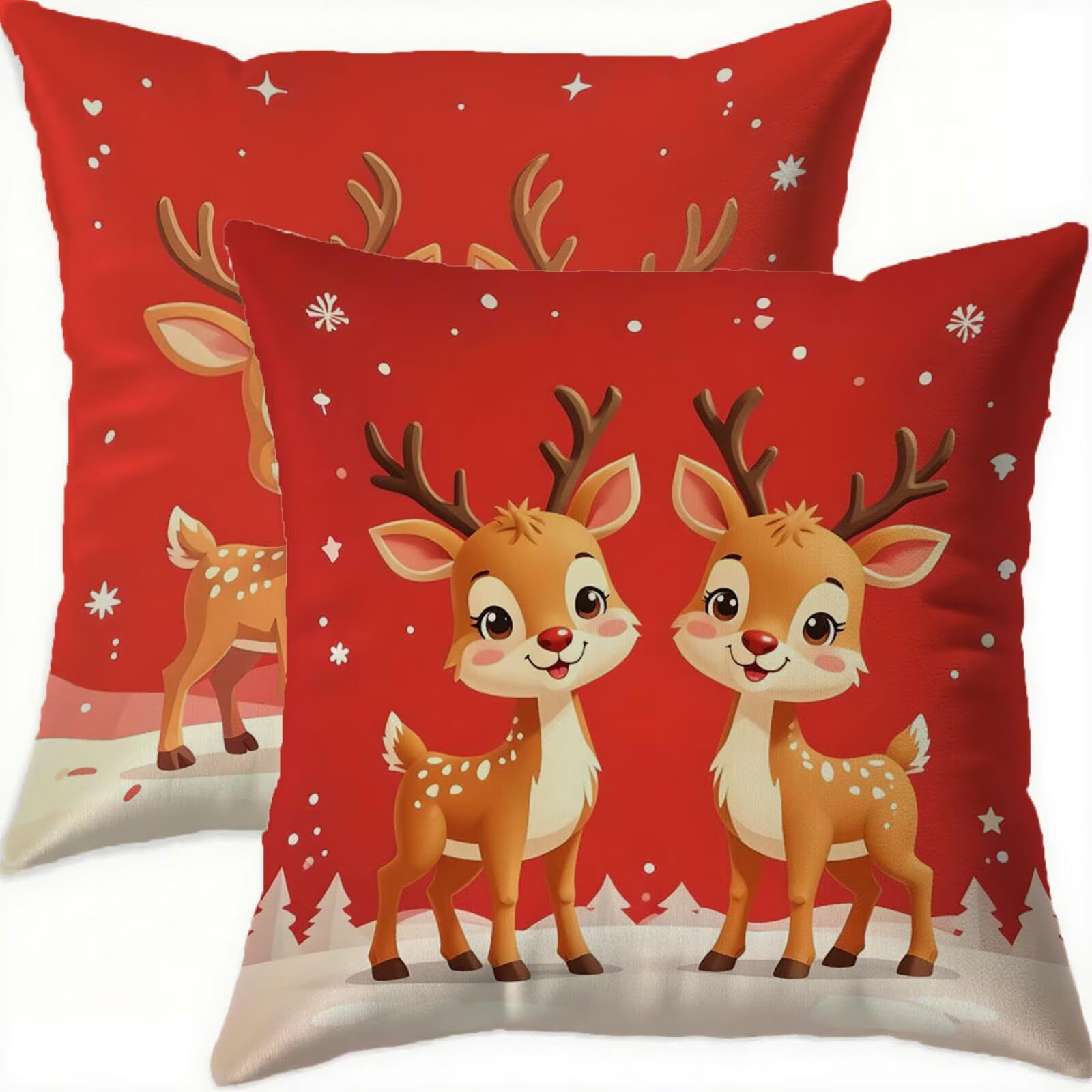 Housse coussin 65x65 rouge velours anti tache fermeture invisible H307