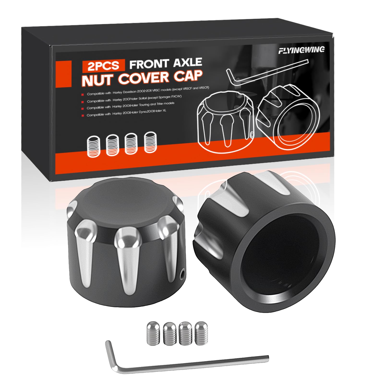 Harley Davidson Copridadi Asse Anteriore Forcella 2002-2024 Softail Dyna Sportster