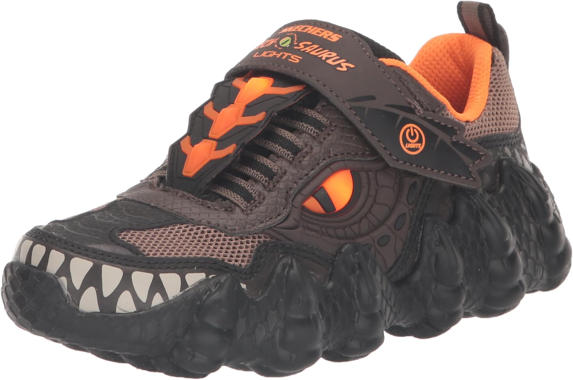 Skechers 400112l Bkcc, Children's Sneakers, Charcoal Orange, 22.0 cm