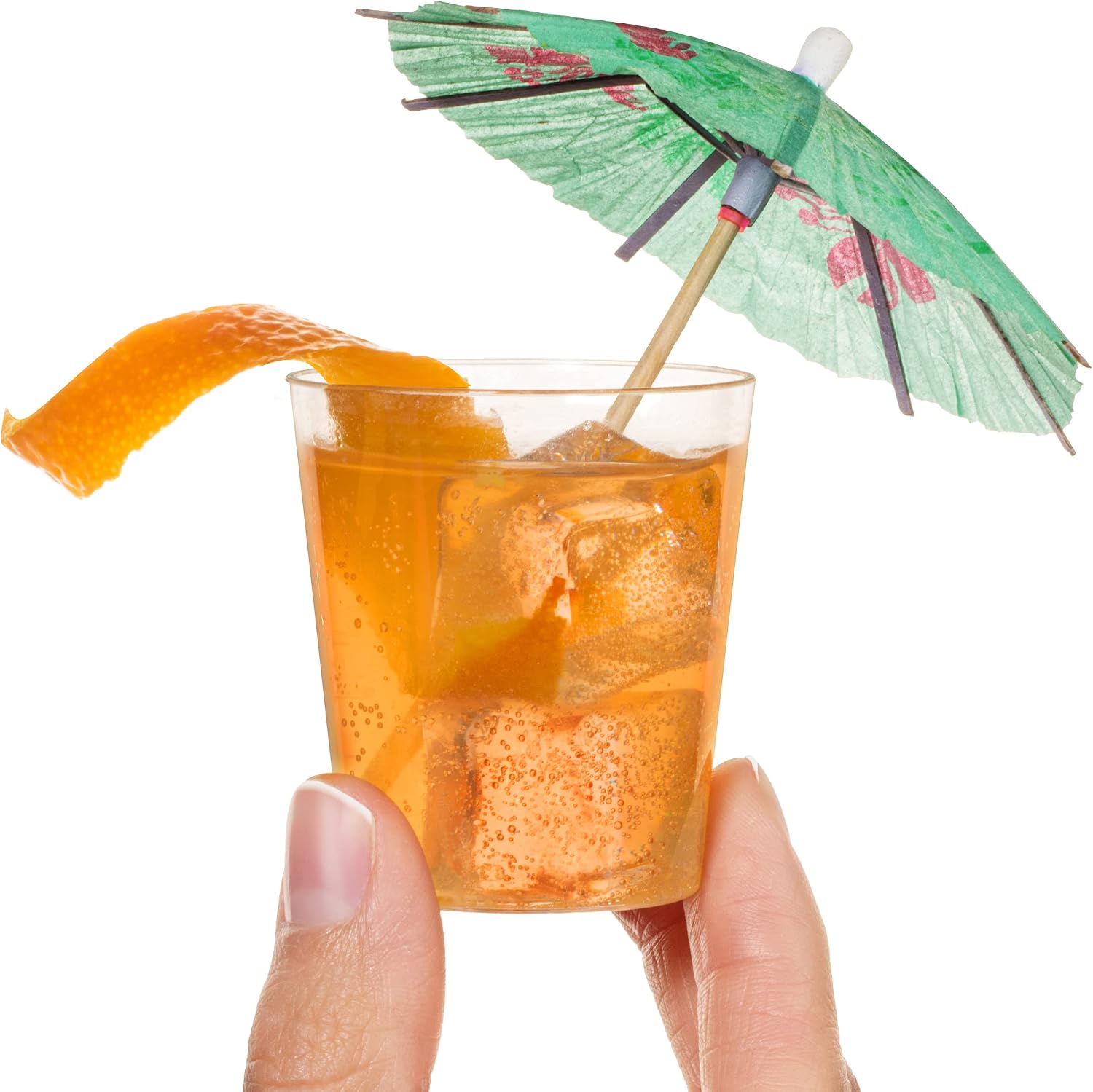 Shot Cups 2 Oz Pack of 96 - Clear Plastic Shot Glasses Bulk Cup for Serving Drink, Dessert, Sampling & Tasting – Reusable 96CT