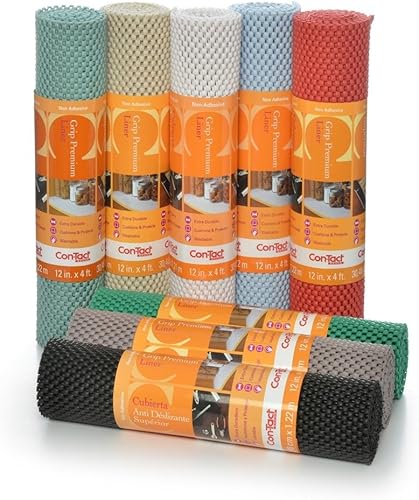 Miniatura 10 de Con-Tact Brand Grip Premium - Forro de cajón grueso y no adhesivo, multiusos y fácil de usar, 20 x 4 pies, negro, paquete de 6
