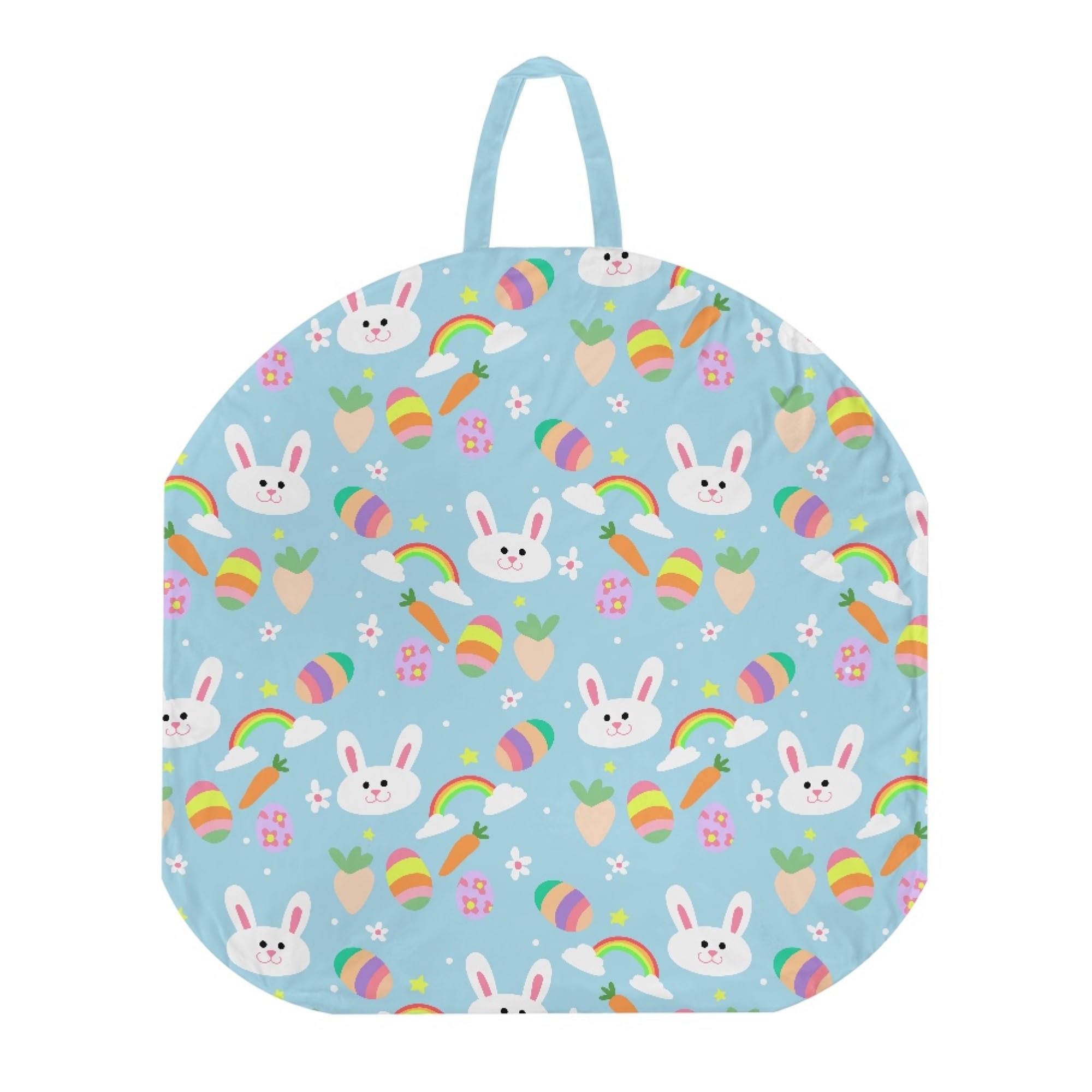 Zanxiantu Cute Rabbit Infant Lounger Cover Easter Egg Print Snuggle Me Cover Soft&Breathable Cover for Newborn Lounger Baby Boys Girls Dock A Tot Cover Easter Decoration