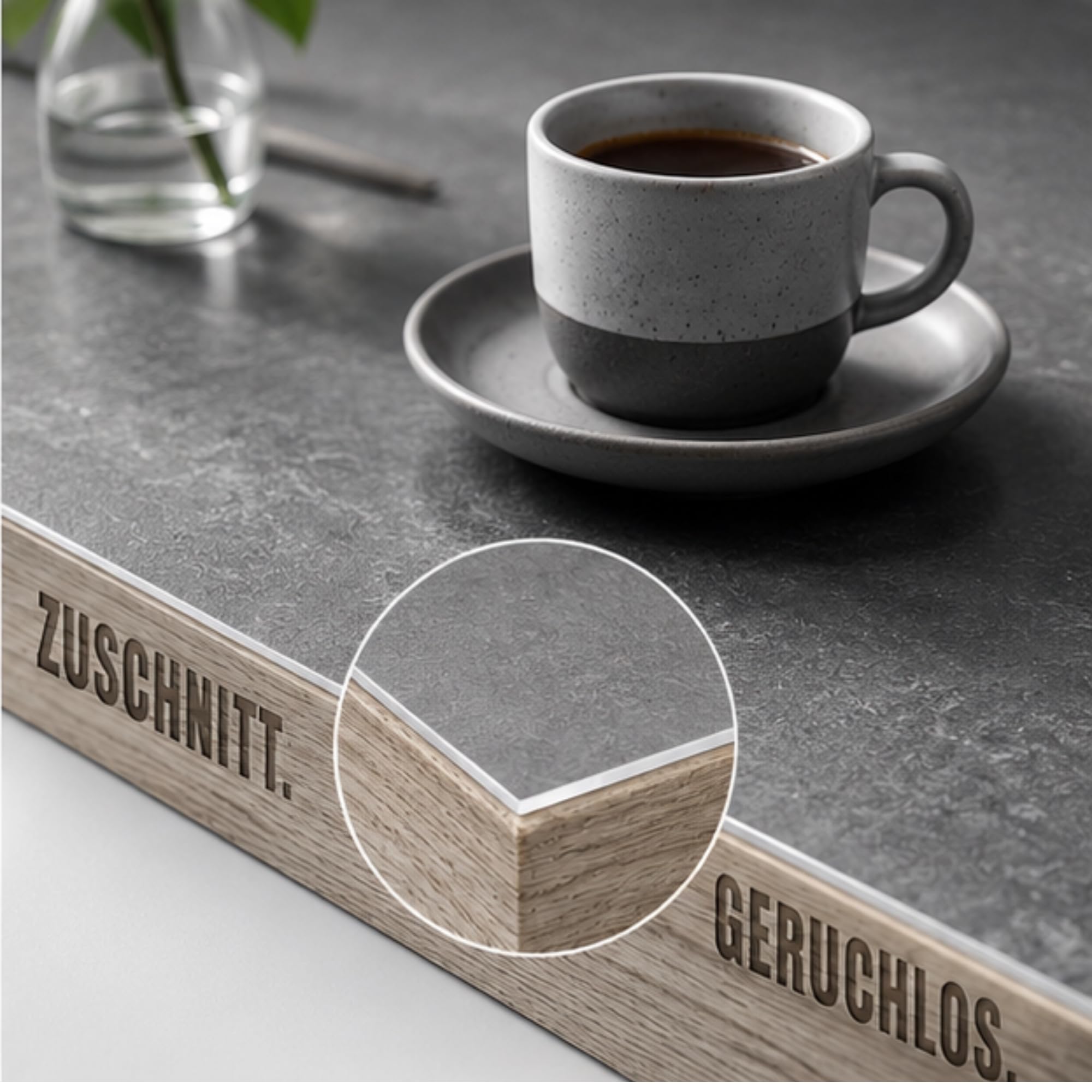 KARAT Film de protection de table, transparent mat, avec bords biseautés, nappe sur mesure, taille au choix, impérial, l x L : 100 x 240 cm