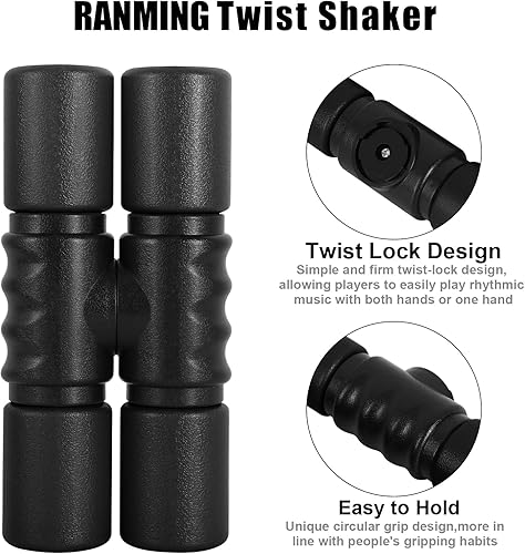 Miniatura 2 de Agitador giratorio, instrumentos de percusión de doble fila de ABS, instrumentos de percusión de volumen medio para acompañamiento, estudio, banda,