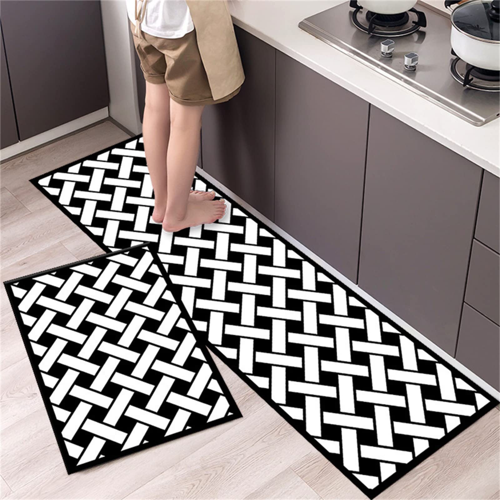 Tapis de cuisine antidérapants : évitez les glissades devant l'évier
