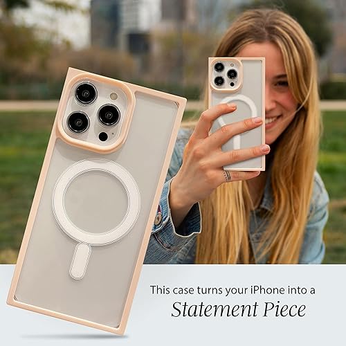 Miniatura 2 de Cocomii Funda cuadrada compatible con iPhone 1212 Pro, compatible con MagSafe, lujosa, delgada, brillante, transparente, marco de color, fácil de