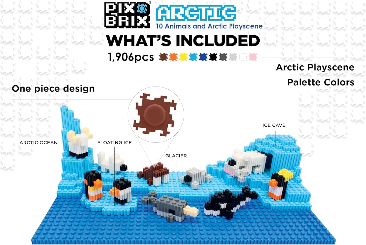 Amazon.co.jp: Pix Brix ピクセルアートパズルブリック - 動物とアー