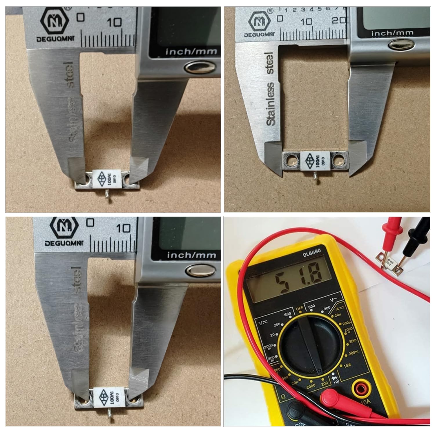 Sourcing Map Lot De 10 Résistances 100 Ohm 5 W 5 W 5% De Tolérance En Oxyde De Métal Plomb Axial