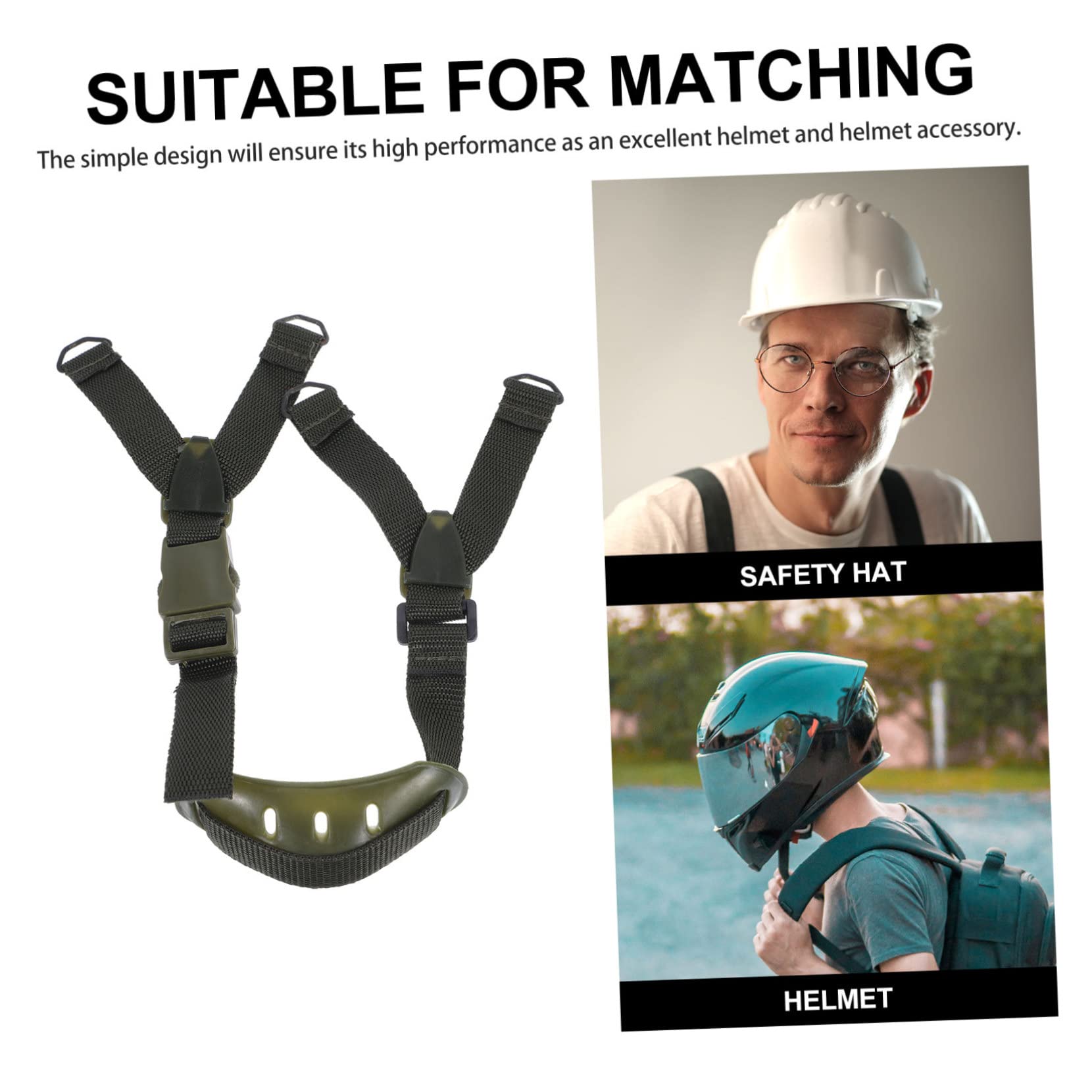 Gadpiparty Helm Kinnriemen Schutzhelm-kinnriemen Für Kinnriemen Für Baumützen Gestell Hutband Bequemer Kinnriemen Verstellbarer Kinnriemen Segeltuch Olive Green