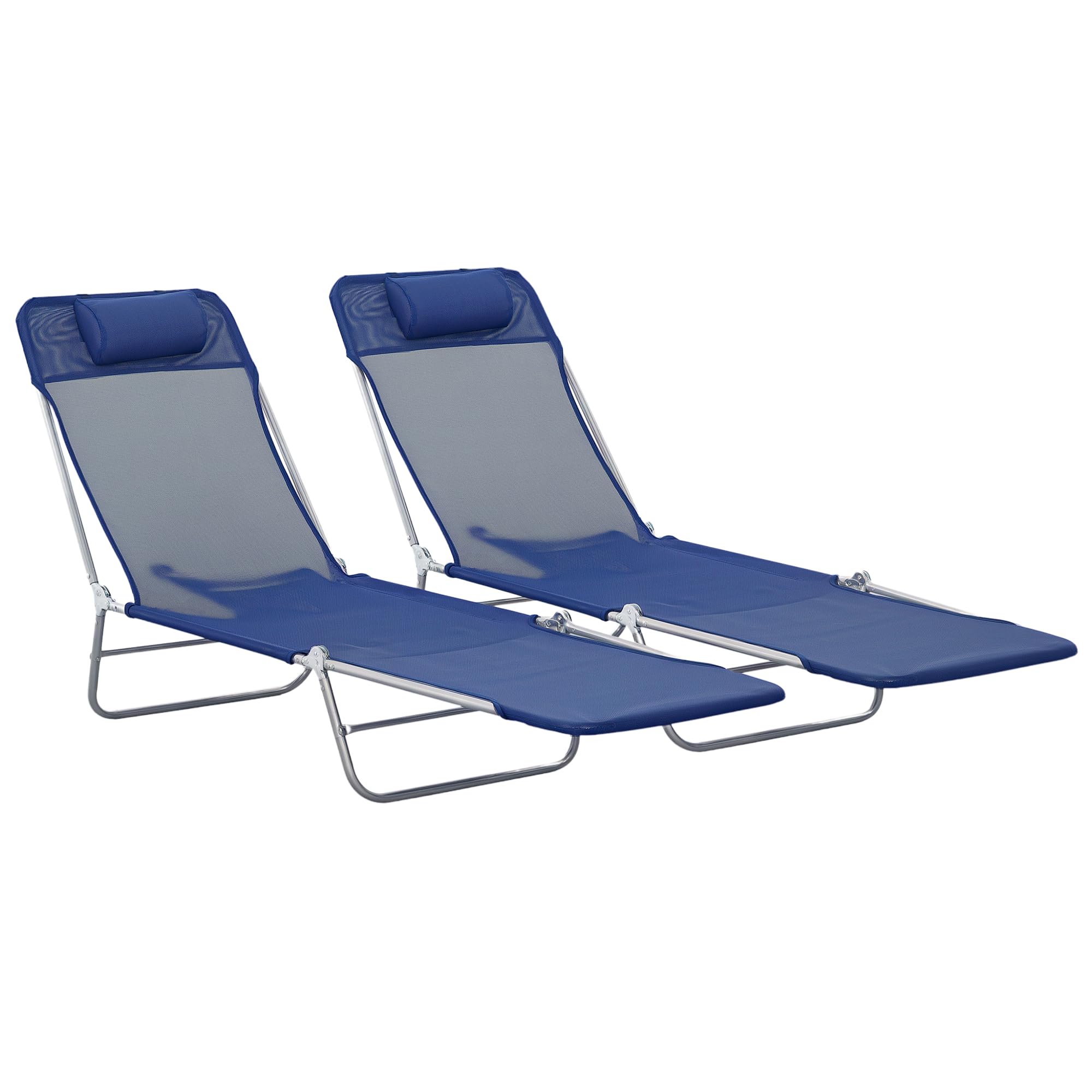 Sun Sun② Amazon.com: Outsunny 2 Piece Folding Chaise Lounge Chairs