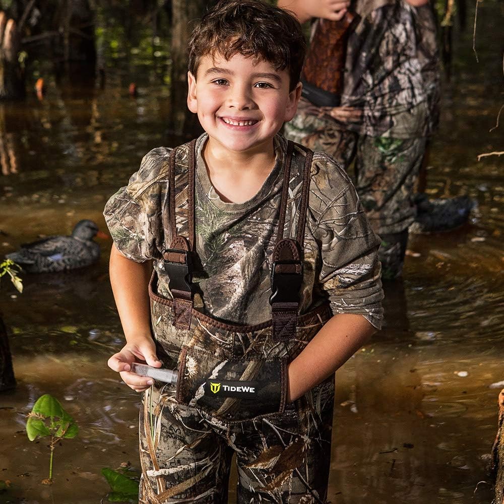 TIDEWE Chest Waders for Toddler & Children, Neoprene Waterproof Insulated Hunting & Fishing Youth Waders for Boy and Girl : Sports & Outdoors