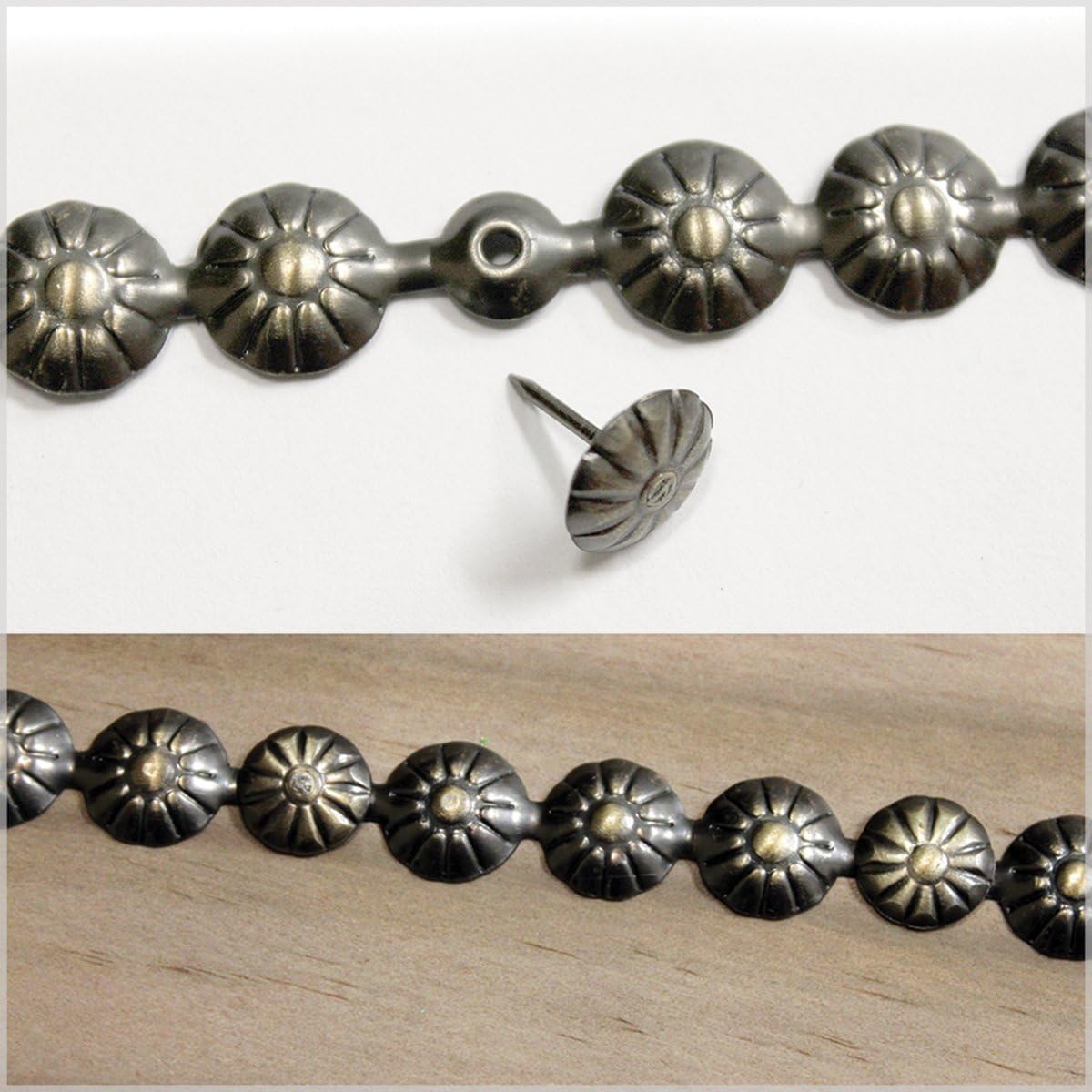 Salvaged, by BCI Crafts Nail on Metal Deco Strip with Tacks