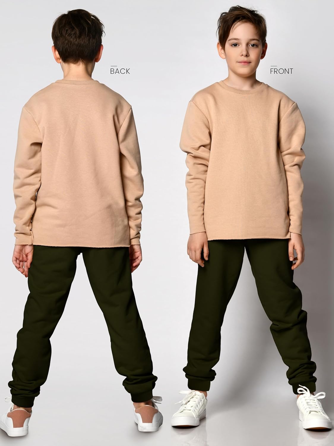 HXP 4 Pack Boys Sweatpants Boys Joggers Cotton Youth Active Soft Sweatpants Kids Pocket Drawstring Joggers Pants - Image 5