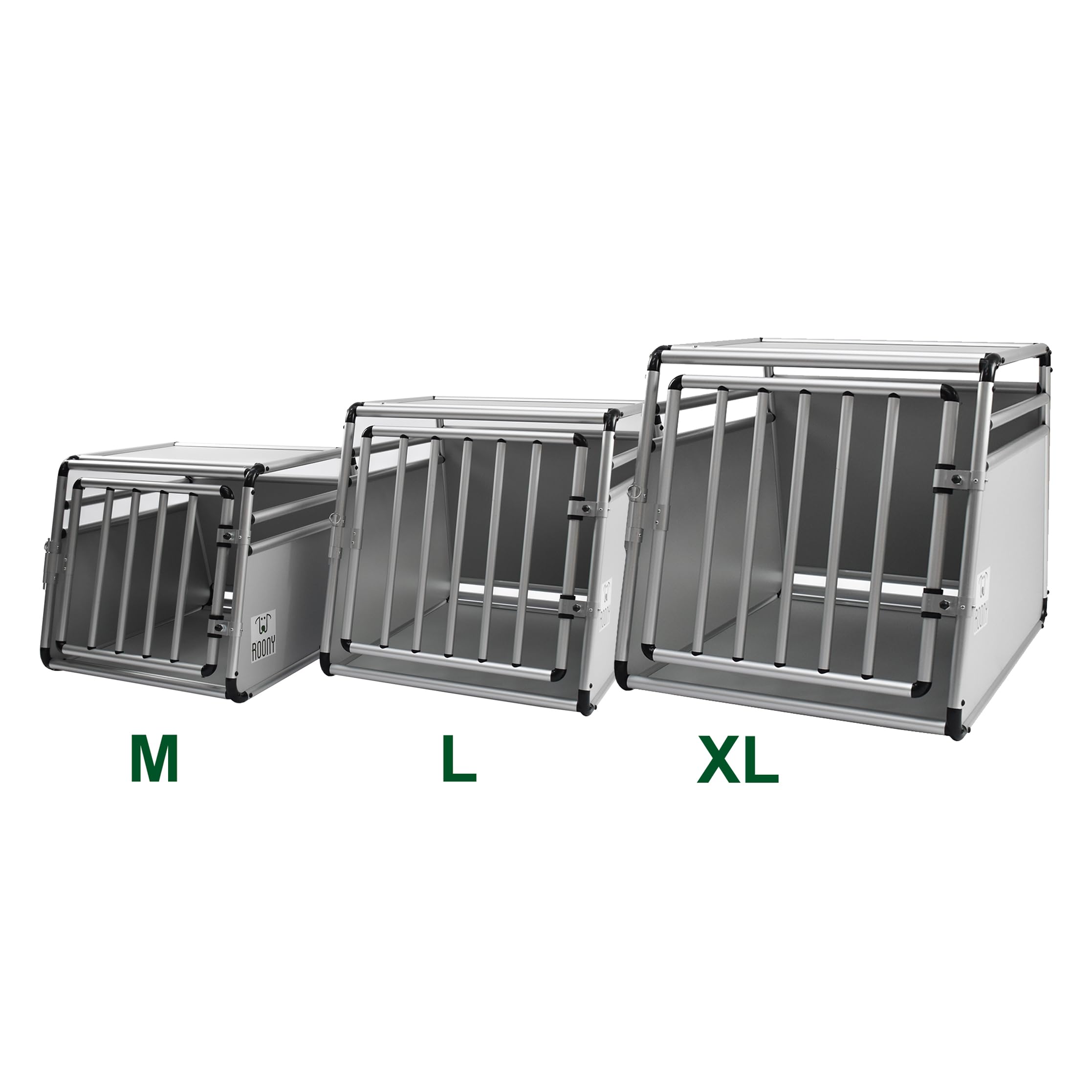 Jaula para perro, tubo de aluminio redondo, talla XL, 90 x 68 x 65