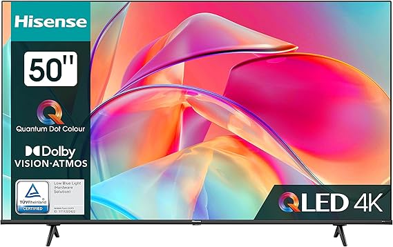 Hisense 50E7KQ 126 cm (50 Inch) TV, 4K UHD, QLED, Smart TV, HDR, Dolby ...