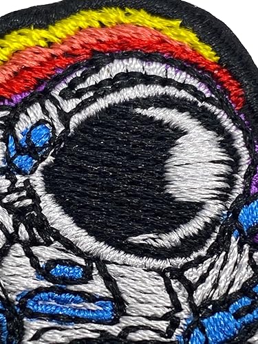 Miniatura 3 de BOHAQA Parche de astronauta Space Skateboarding de 3.15 pulgadas  Parche de hombre espacial colorido  PlancharCoser