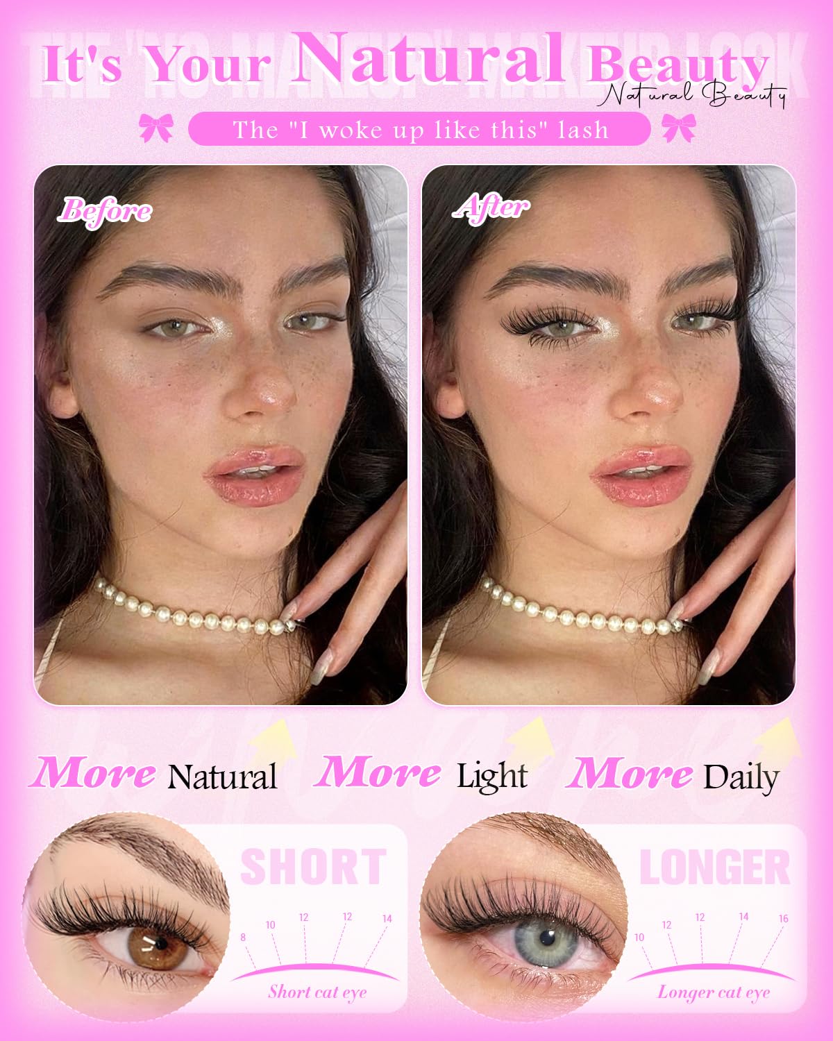 Wispy Wimpern-Cluster, natürliche Wimpernbügel, unsichtbar, dünnes Band, 8–16 mm, Cluster-Wimpernverlängerung, DIY-Wimpernverlängerungen mit D-Curl, breite Spannweite, einzelne Wimpern von WTVANE