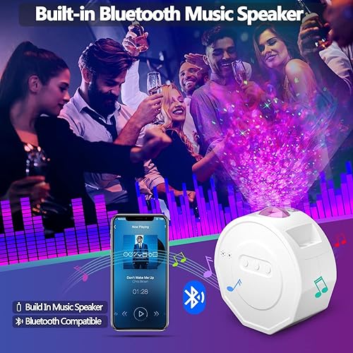 Miniatura 3 de PEYOU Proyector de estrellas de luz nocturna para dormitorio de niños con 59 modos luz nocturna estrellada 3 en 1 ángulos de ajuste de 5 niveles