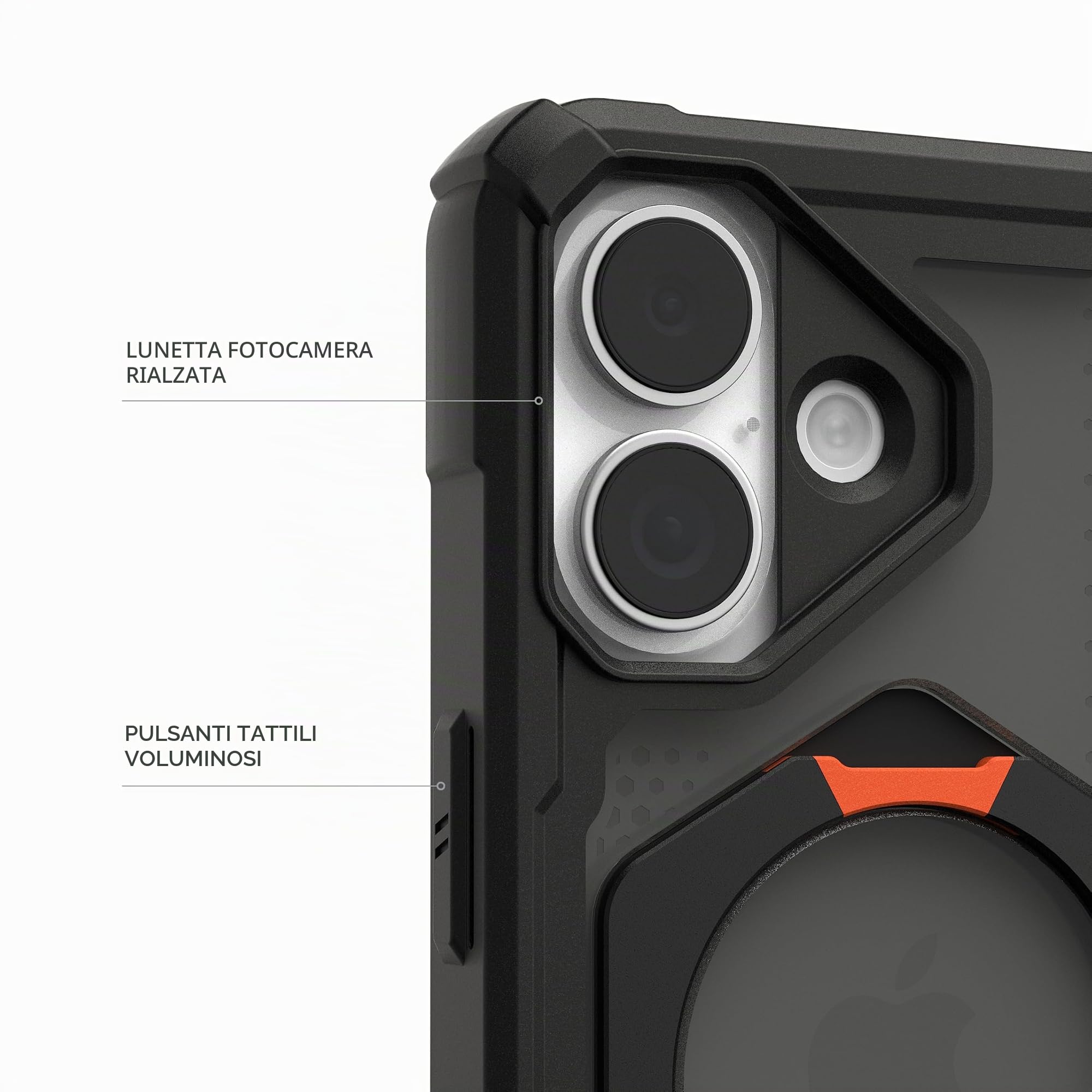 Urban Armor Gear Plasma XTE Custodia iPhone 17 | Perfetta aderenza | Resistenza alle cadute di 6 m | Modulo magnetico con supporto | Bordo rialzato