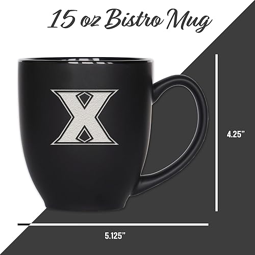 Miniatura 346 de Rico Industries NCAA Primary - Taza personalizada de 15 onzas, color negro mate, para bebidas calientes o frías Nebraska Cornhuskers
