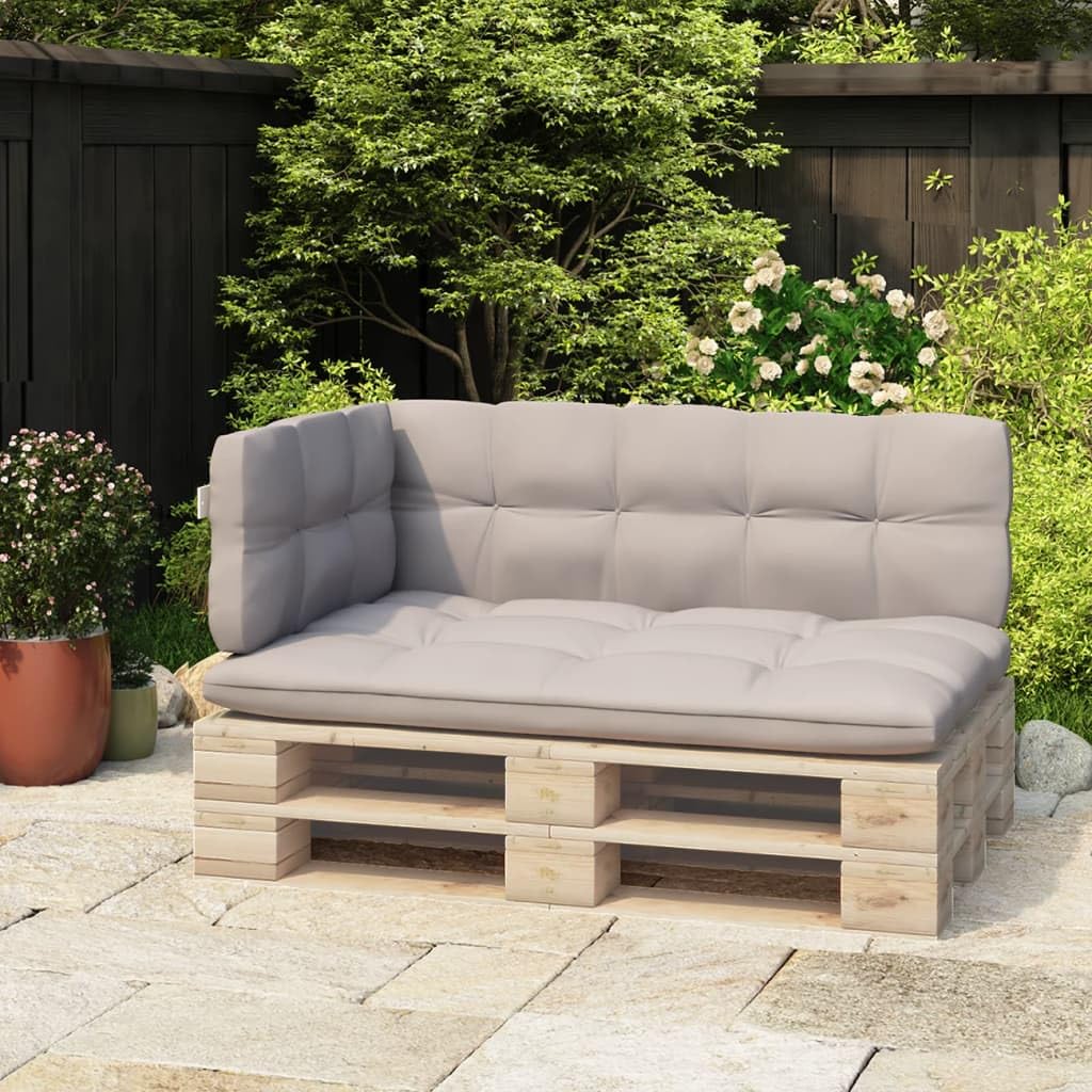 vidaXL Respaldo para Sofá de Palets Jardín Patio Terraza Balcón Sala de Estar Salón Espalda Accesorio Robusto Duradero 110 cm Hierro Blanco