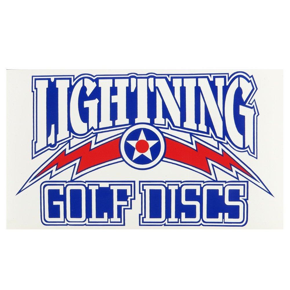 Lightning Golf Discs Logo Disc Golf Sticker - Large